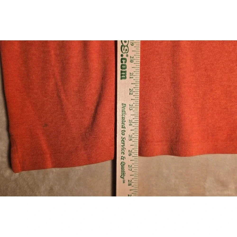 Polo Ralph Lauren Mens L Orange 1/4 Zip Cotton Pullover Sweater Pony Preppie 958